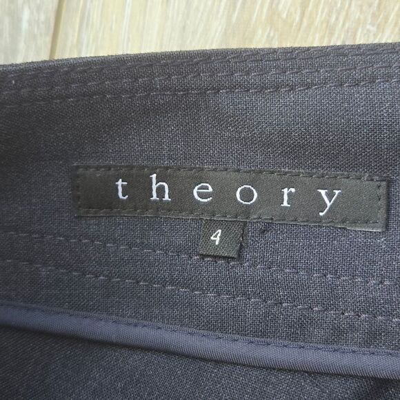 Theory vintage flare pants with front and back button detail sailor style size 4 - Picture 3 of 12